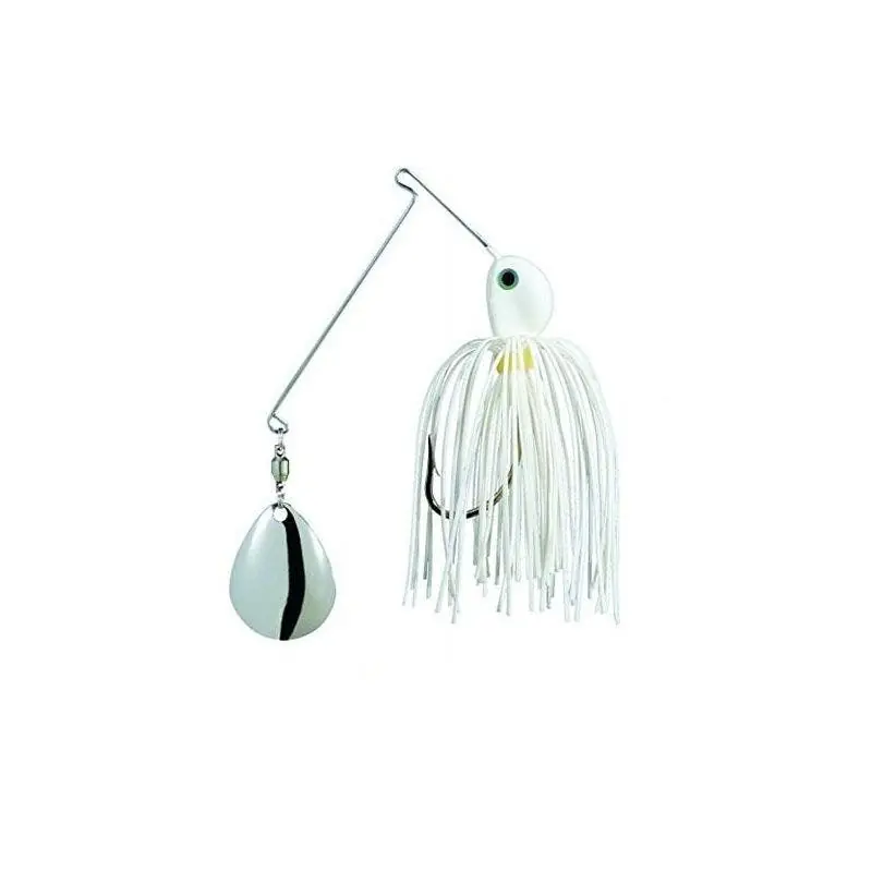 Strike King Potbelly Spinnerbait - 3/8 oz. Colorado Blade White