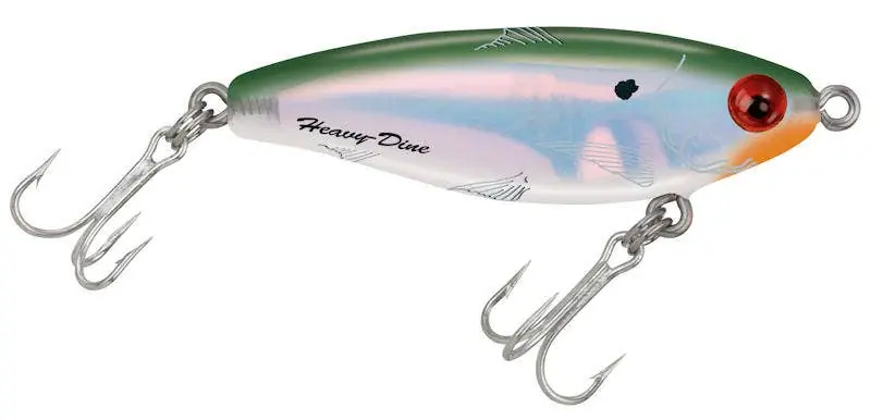MirrOlure 18MR Heavy Dine Suspending Twitchbait - Bayou Green/Pearl/Silver