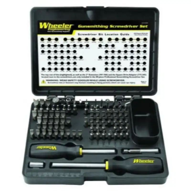 Wheeler Deluxe Gunsmithing 72-Piece Screwdriver Set