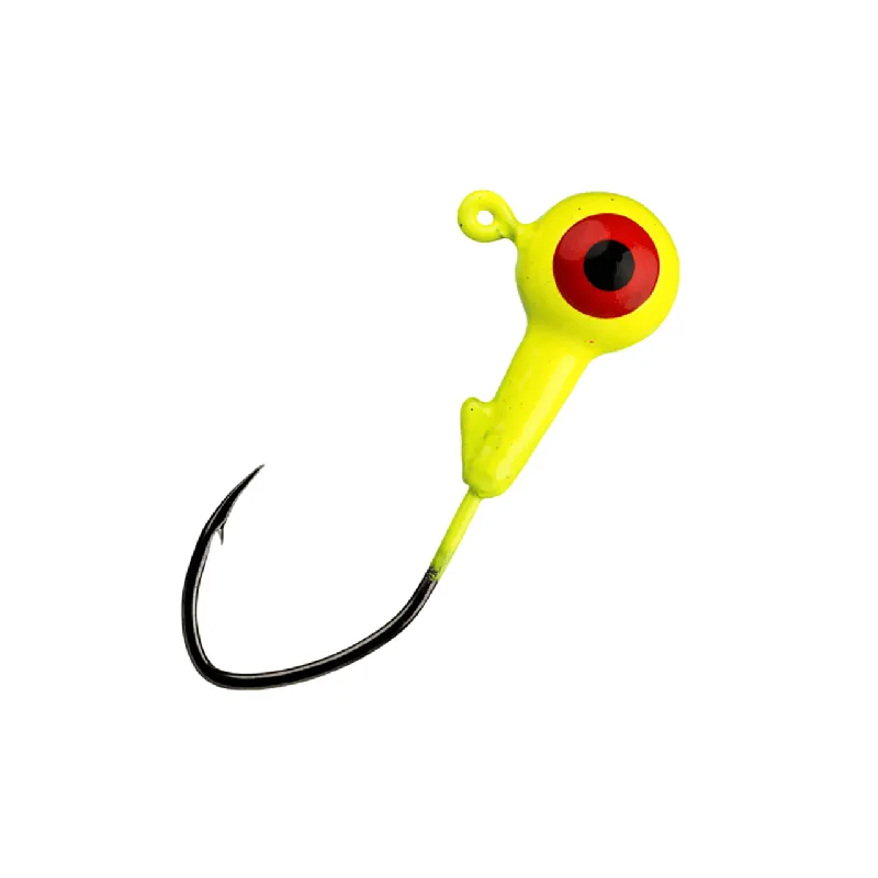 Strike King Mr. Crappie Slab Slasher Jig Head - 1/8 oz. Chartreuse