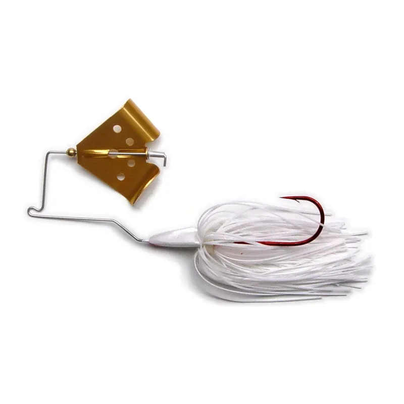 MegaStrike Cavitron Buzz Bait - 3/8 oz. White Skirt/Gold