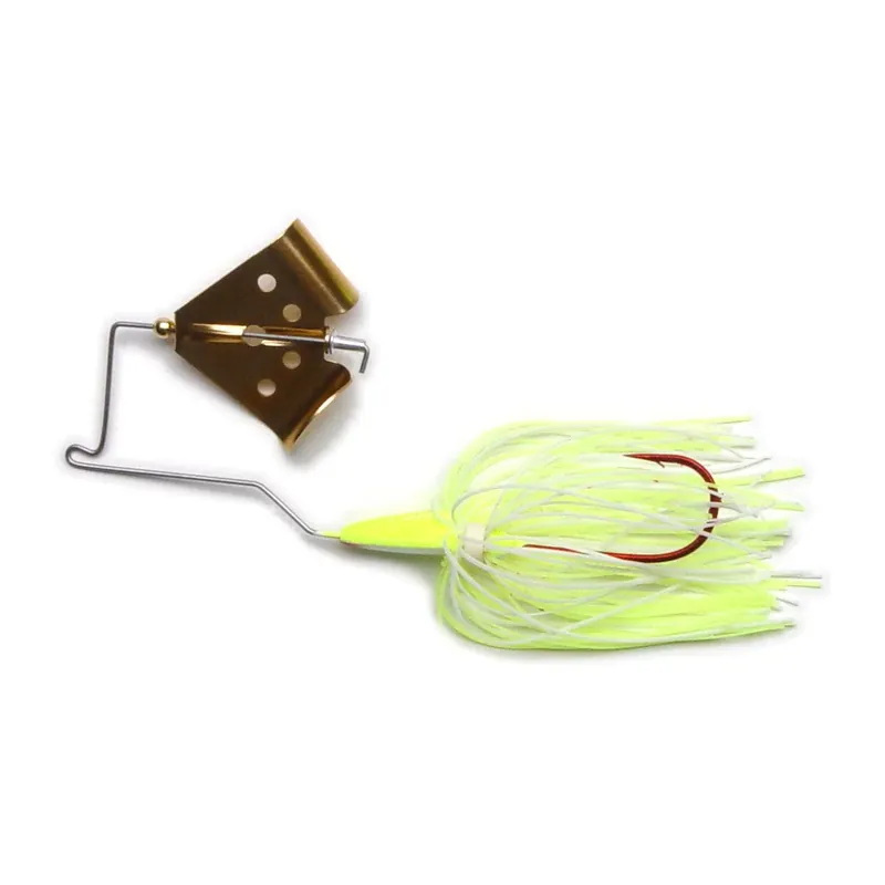 MegaStrike Cavitron Buzz Bait - 3/8 oz. Chartreuse/White Skirt/Gold