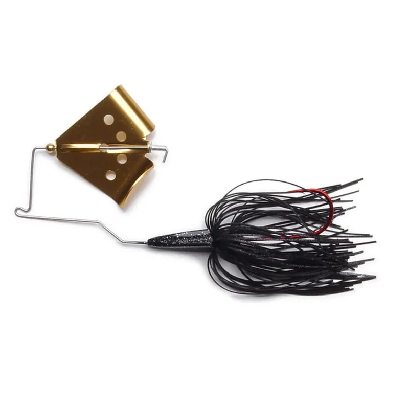 MegaStrike Cavitron Buzz Bait - 3/8 oz. Black Skirt/Gold