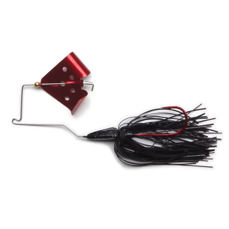 MegaStrike Cavitron Buzz Bait - 1/4 oz. Black Skirt/Red