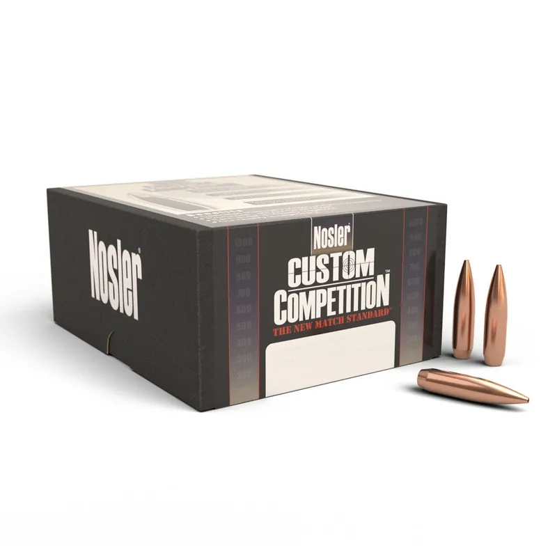 Nosler Custom Competition Bullet 30 Cal 168 Gr HPBT 100/Box