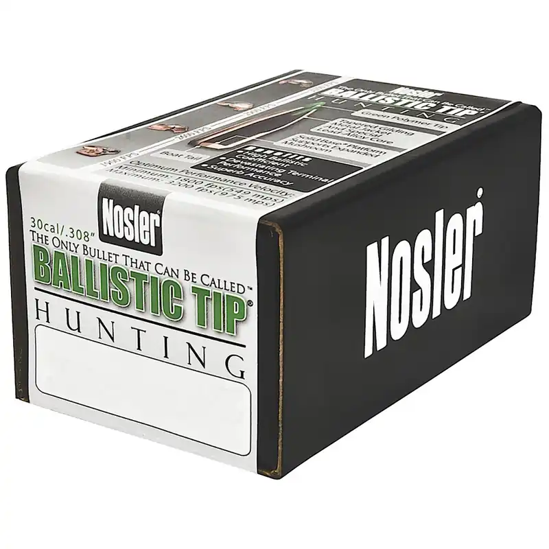 Nosler Ballistic Tip Bullet 30 Cal 165 Gr 50/Box