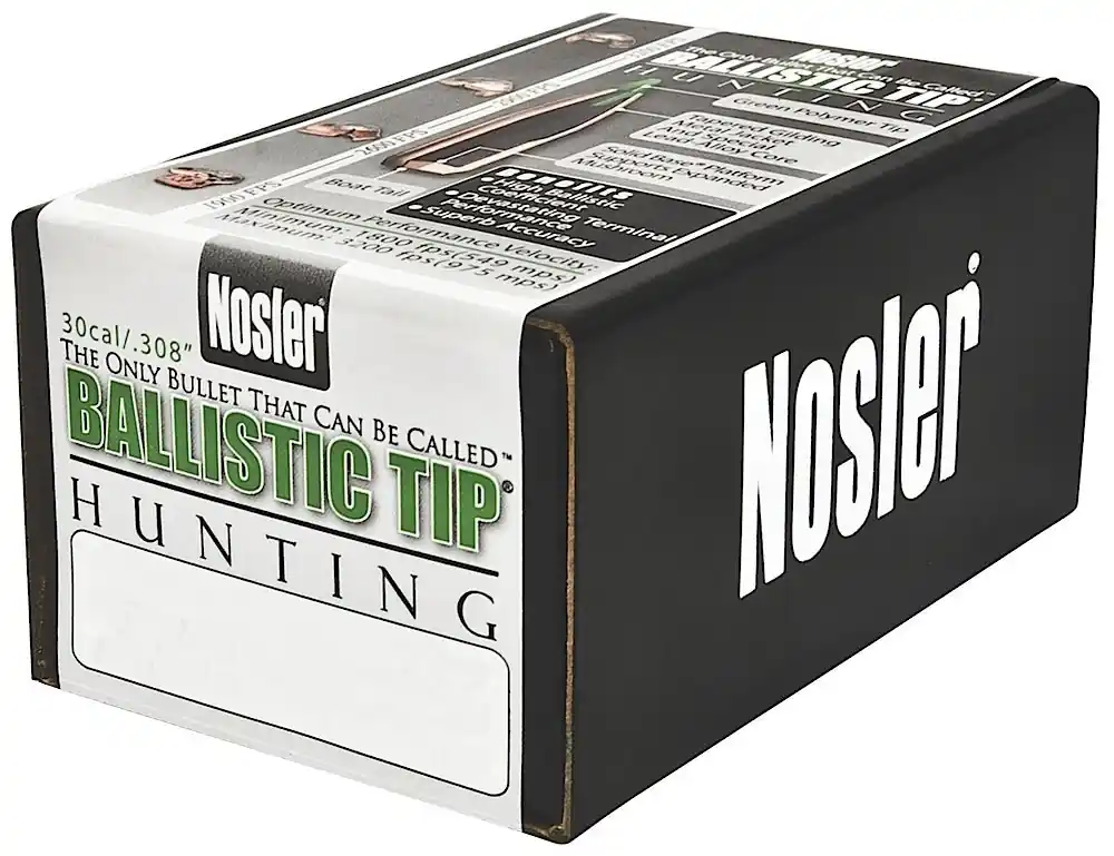 Nosler Ballistic Tip Bullet 30 Cal. 150 Gr. .308