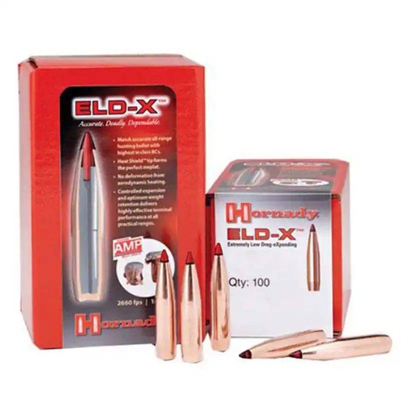 Hornady ELD-X 6.5mm .264 Dia 143 Gr 100/Box