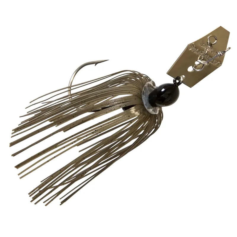 Z-Man Original Chatterbait Fishing Lure 1/4 oz - Green Pumpkin/Black