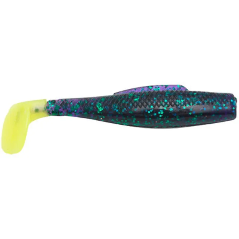 Z-Man MinnowZ Swimbait - 3" Purple/Chartreuse Tail