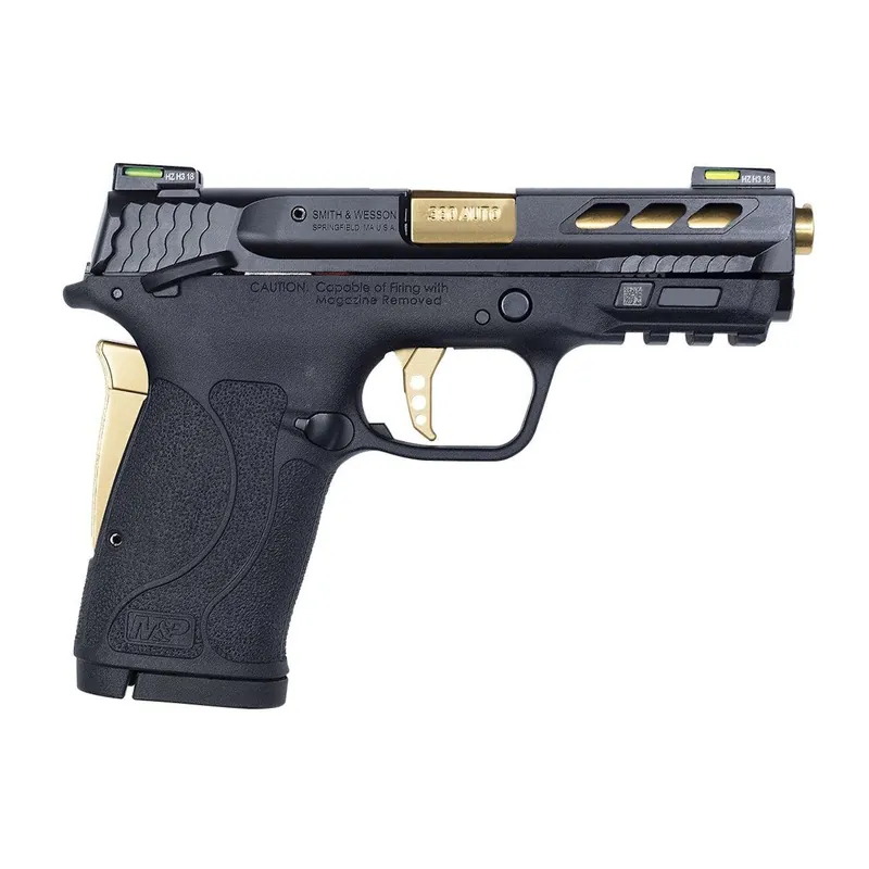 Smith & Wesson Performance Center M&P380 SHIELD Pistol 380 Auto Black/Gold 3.8"