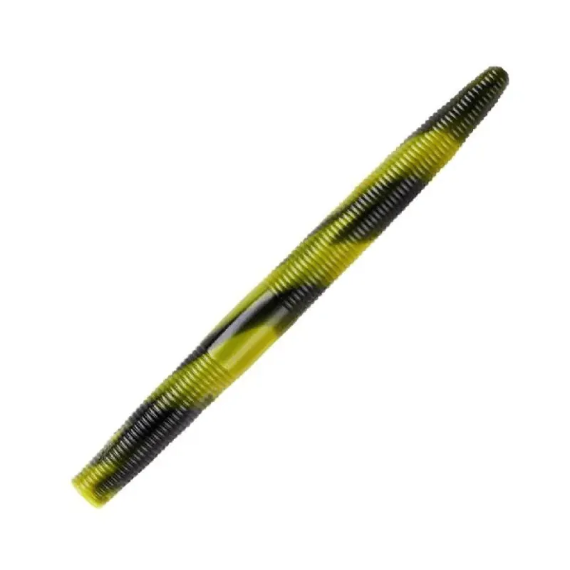 YUM Dinger 4" Soft Plastic Worm - Bumblebee Swirl