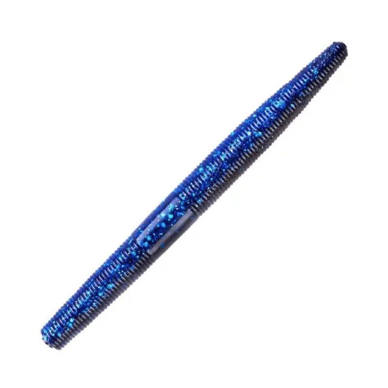 YUM Dinger 4" Soft Plastic Worm - Black/Blue Laminate