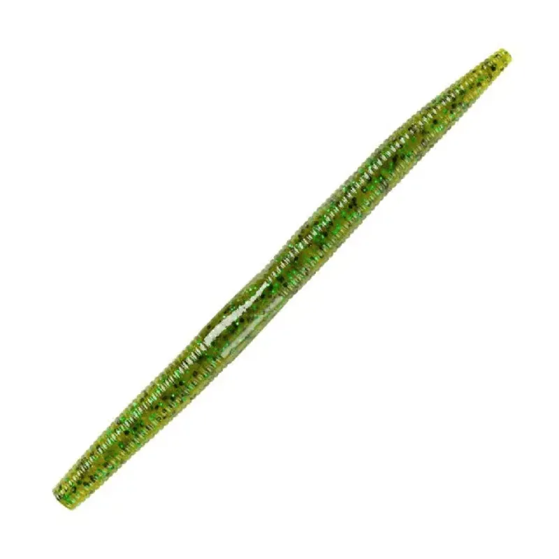 YUM Dinger 5" Soft Plastic Worm - Pumpkin Pepper/Green Flake