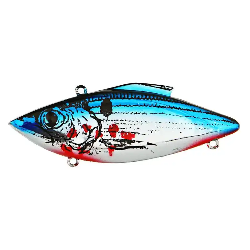 Bill Lewis Original Rat-L-Trap Crankbait - Chrome/Blue Bleeding Shad 1/2 oz. 3"