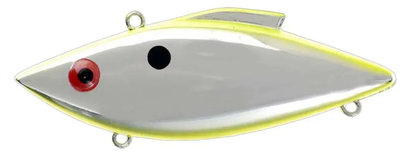 Bill Lewis Original Rat-L-Trap Crankbait - Chrome/Chartreuse 1/2 oz. 3"