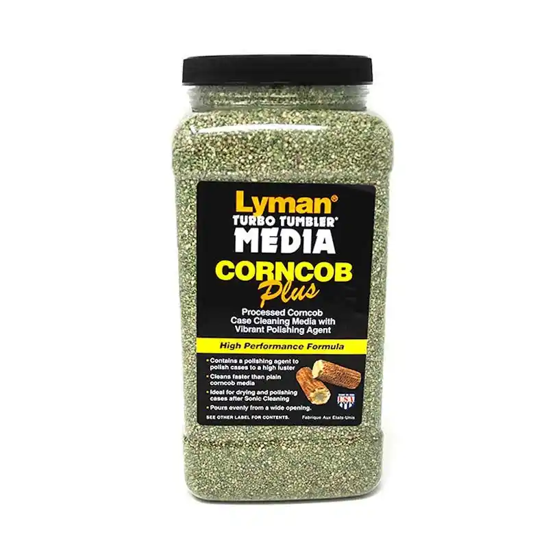 Lyman Turbo Tumbler Corncob Plus Case Cleaning Media 5 lb Easy Pour