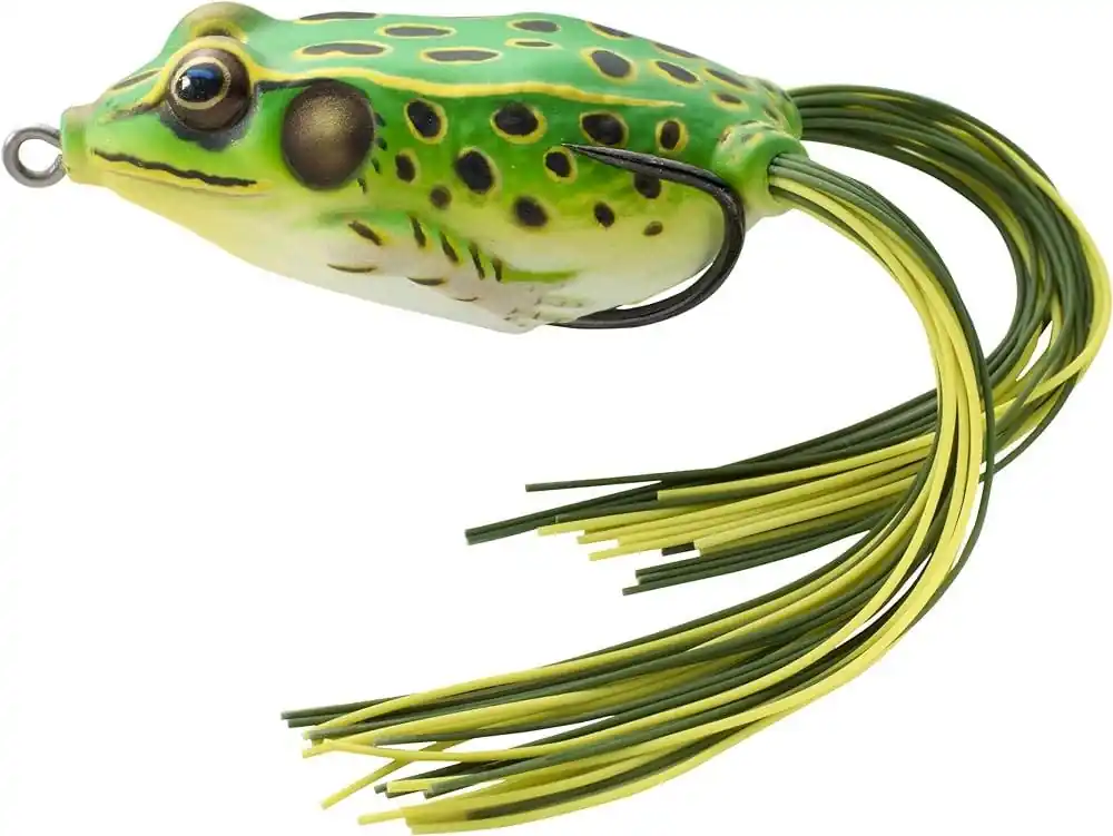 LiveTarget Hollow Body Frog - Green/Yellow 2-1/4"