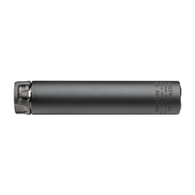 SureFire SOCOM762-RC2 Fast Attach Sound Suppressor 7.62mm 8.4"x1.5" Aluminum/Stainless Steel Black SOCOM762RC2B