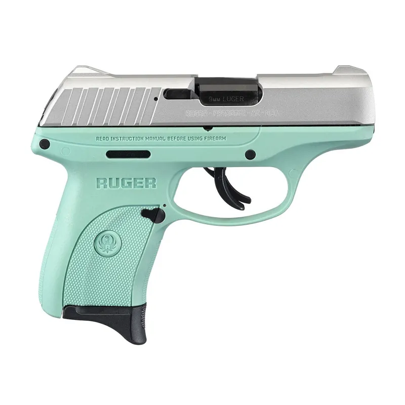 Ruger EC9 Pistol 9mm Stainless Turquoise 3.12"