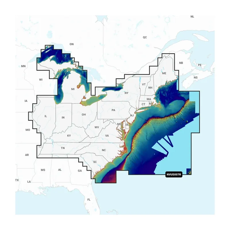 Garmin U.S. East - Lakes, Rivers and Coastal Marine Charts