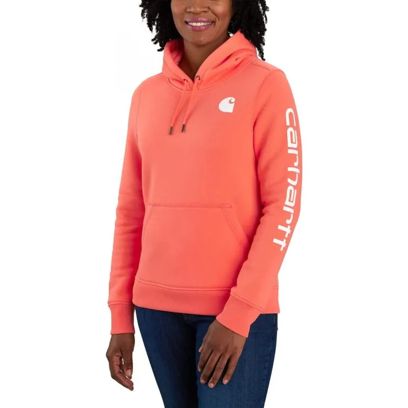 Carhartt Women‘s Midweight Relaxed Fit Logo Graphic Hoody Sweatshirt