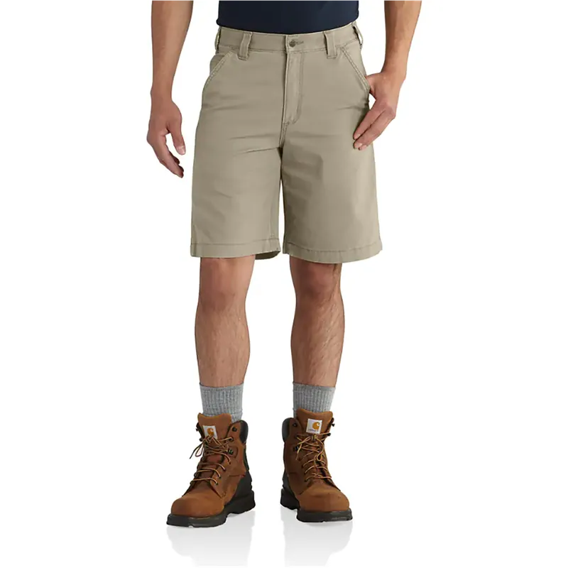 Carhartt Men‘s Rugged Relaxed 10" Tan Canvas Work Shorts