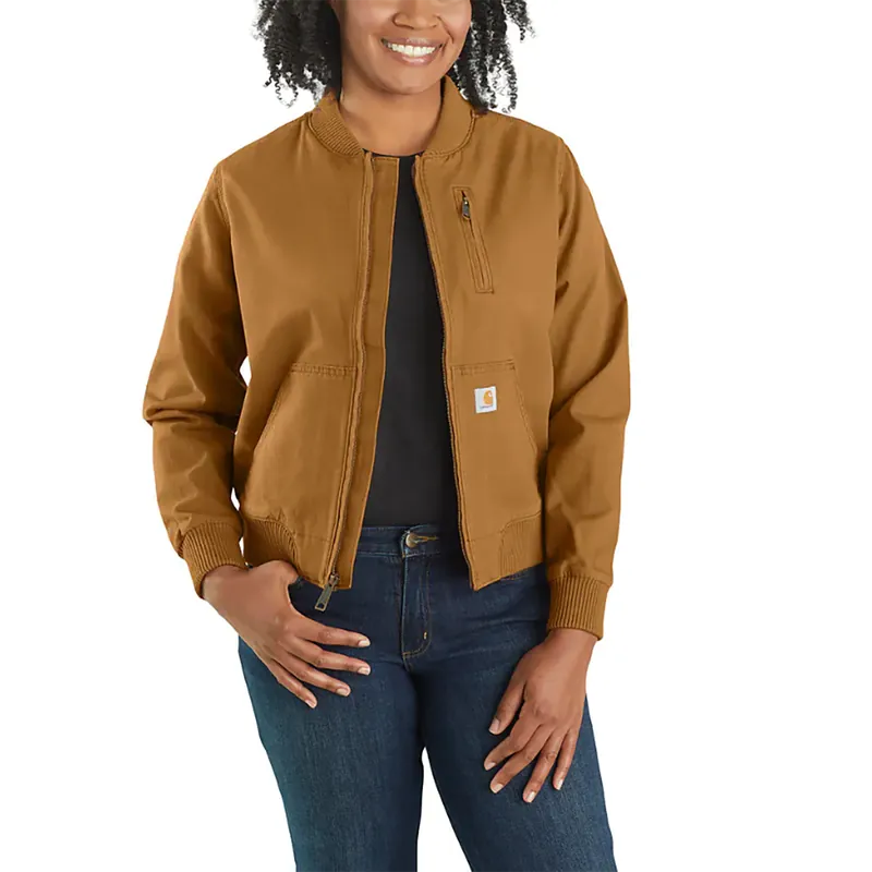 Carhartt Women‘s Rugged Flex Carhartt Brown Canvas Jacket
