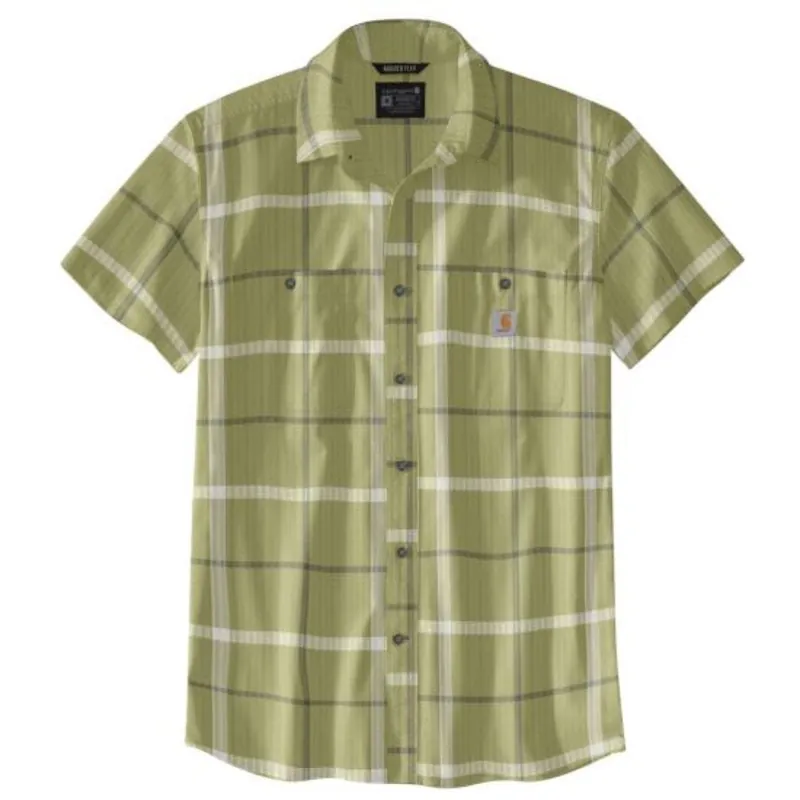 Carhartt Men‘s Rugged Flex Woven S/S Button Down Shirt - Green Olive