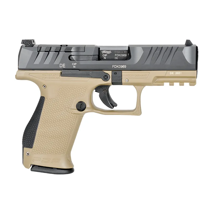 Walther PDP 9MM Compact OR Pistol Two-Tone Tan 4"