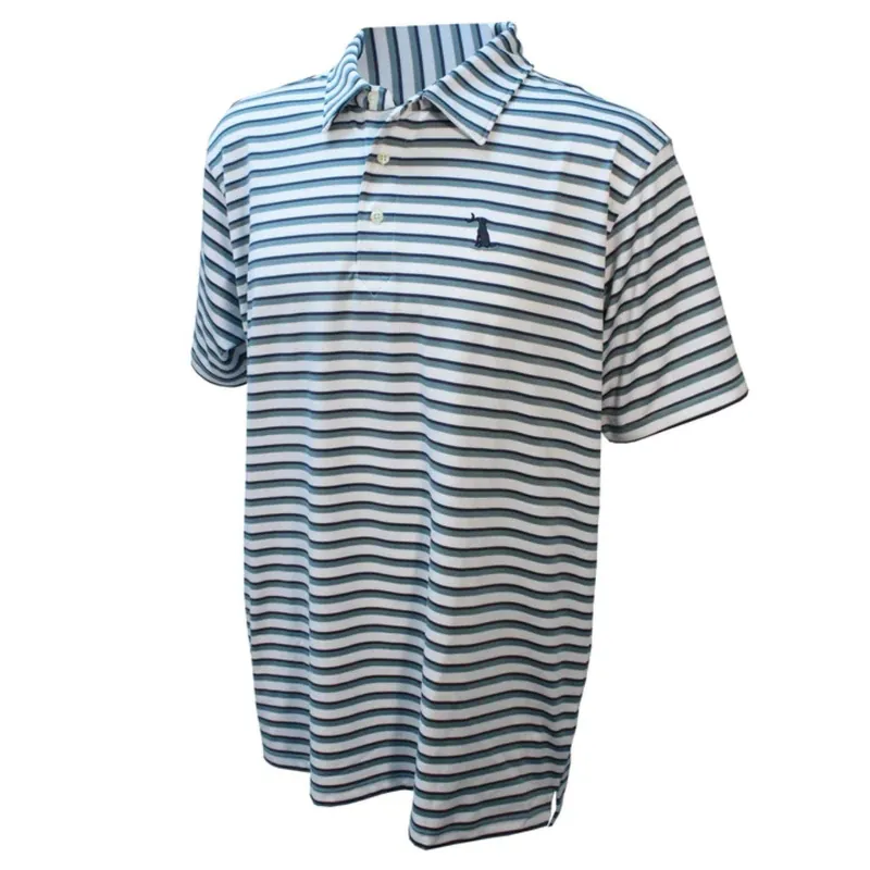 Local Boy Outfitters Men’s Seabrook Polo Shirt - Teal/Cobalt/White