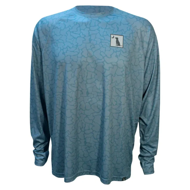 Local Boy Outfitters Men’s L/S Printed Performance UPF 50+ Shirt - Slate