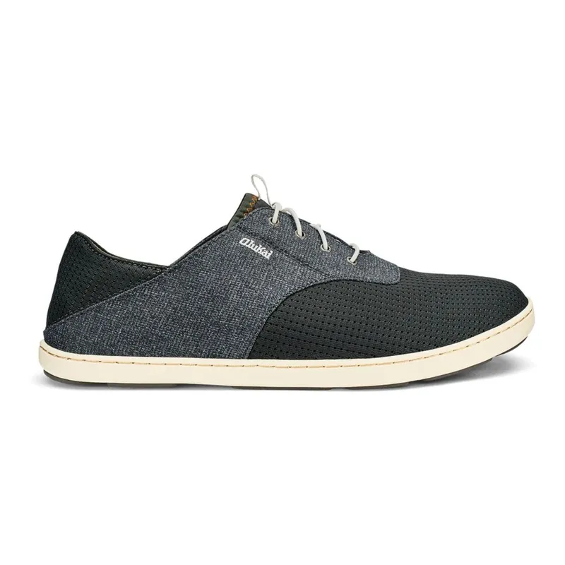Olukai Men‘s Nohea Moku No Tie Boat Shoes - Dark Shadow