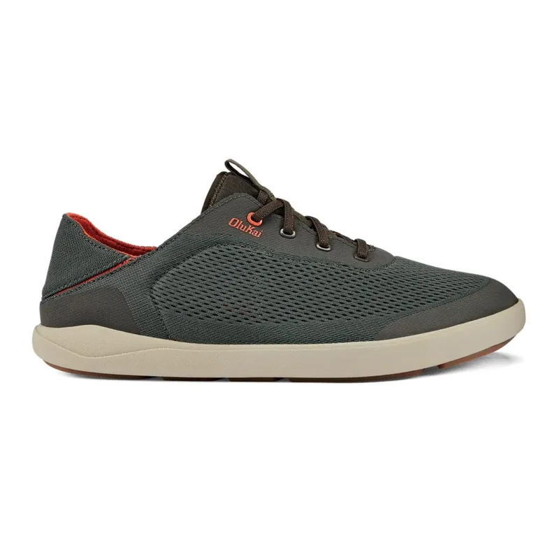 Olukai Men‘s Moku Pae No-Tie Mesh Boat Shoes - Island Salt Koi