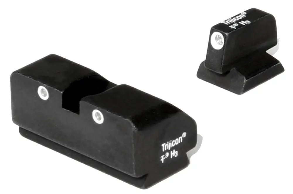 Trijicon Bright & Tough Night Sight Set 3-Dot Tritium Green White Black Desert Eagle