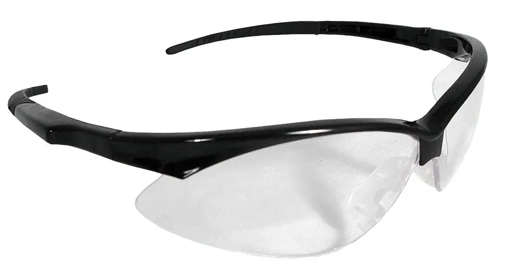 Radians Outback Shooting Glasses Adult Clear Lens Anti-Fog Black Frame