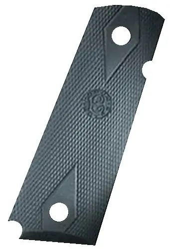Hogue OverMolded Grip Panels Black Rubber 1911 Government
