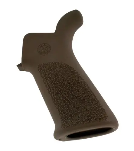 Hogue OverMolded Beavertail Cobblestone Desert Tan Rubber Pistol Grip AR-15, M16