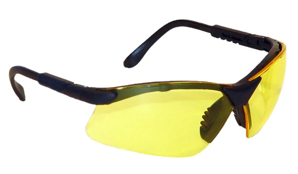 Radians Revelation Glasses Adult Yellow Lens Anti-Fog Black Frame