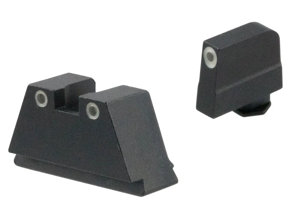 AmeriGlo Tall Suppressor Height Sight 3XL Tritium Green/White/Black Frame Compatible w/Most Glocks