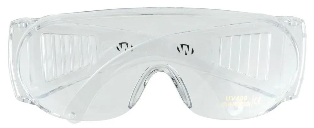 Walker‘s Sport Glasses Full Coverage Adult Clear Lens Polycarbonate Clear Frame