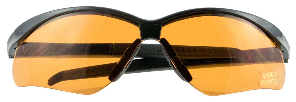 Walker‘s Sport Glasses Crosshair Adult Amber Lens Polycarbonate Black Frame