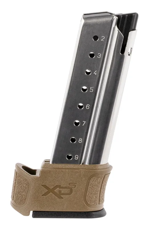 Springfield Armory FDE XDS Mod2 9rd 9mm Luger Springfield XDS Mod2 SS/FDE Stainless Steel Magazine