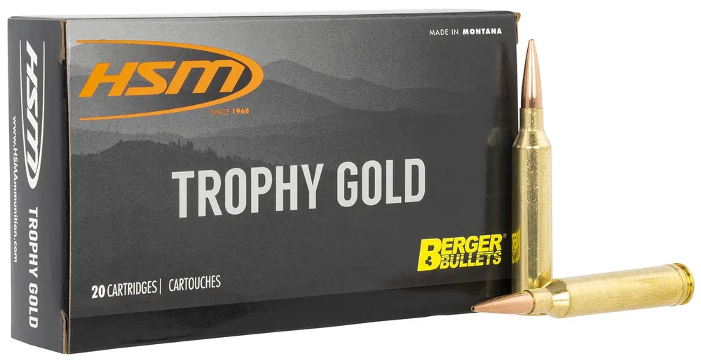 HSM Trophy Gold Extended Range 6.5x284 Norma 130 Gr. Berger Hunting VLD Match 20/Box