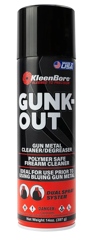 KleenBore Gunk-Out Gun Metal Cleaner/Degreaser 14 oz Aerosol