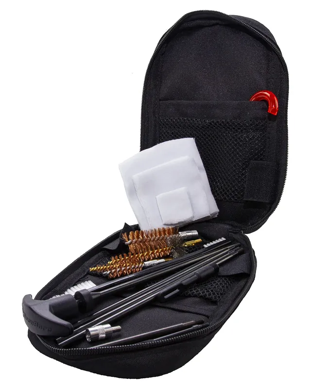 KleenBore KB-3G 3 Gun Tactical Kit Black 9mm 223 Rem/5.56 NATO 12 Gauge Handguns/Rifles/Shotguns Bronze/Nylon Bristles