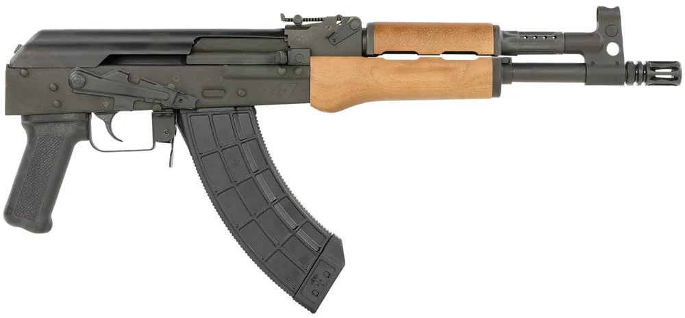 Century Arms BFT47 7.62x39mm 30+1 12.60" Stamped Rec Bulged Forged Trunnion Flash Hider Polymer Grip Wood Handguard HG7416-N
