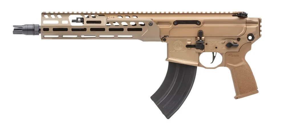 Sig MCX Spear LT 7.62x39mm 11.50" 28+1 M-LOK Handguard Flash Hider Gas Piston Ambi Safety Match Trigger Coyote PMCX762R11BLT