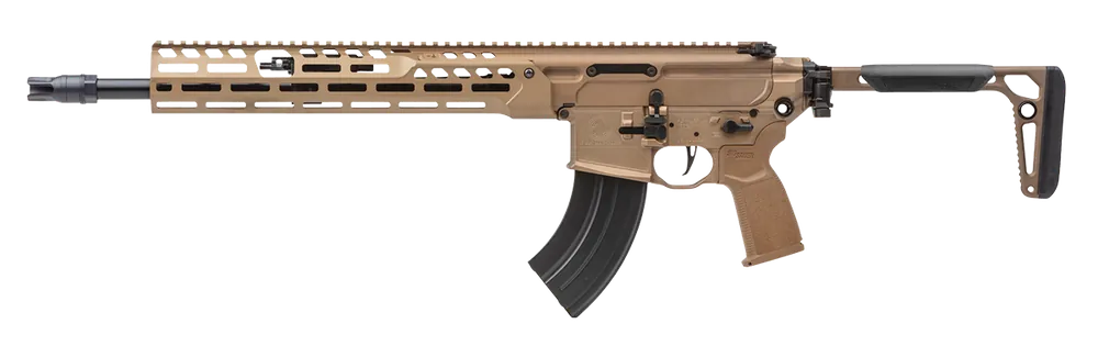 Sig MCX Spear LT 7.62x39mm 16" 28+1 Alum Rec FF M-Lok Handguard Folding Stock Extended Pic Rail Flash Hider RMCX762R16BLT