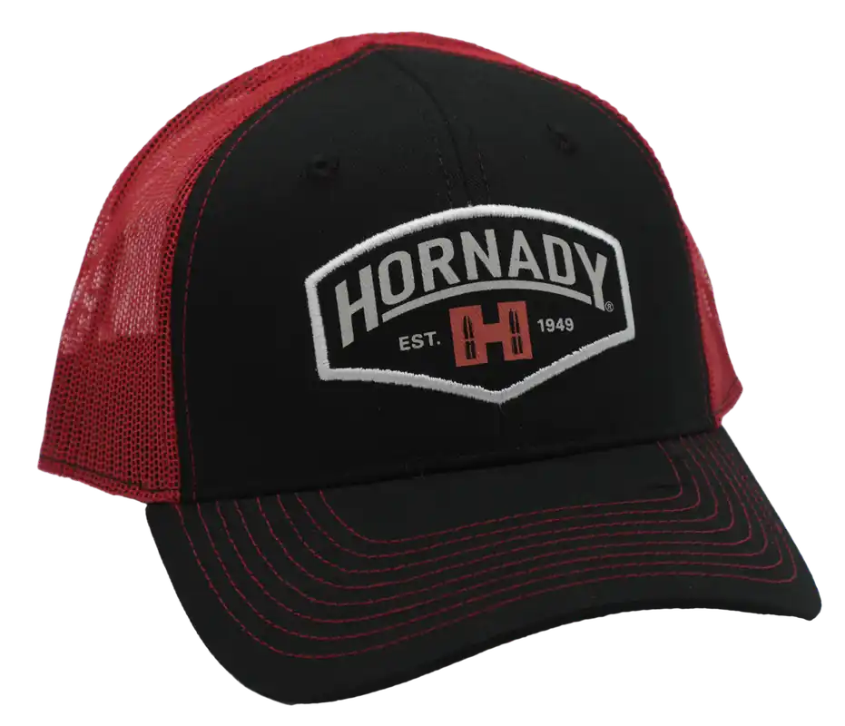 Hornady Established Mesh Structured Cap Black and Red